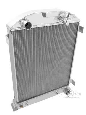 1932 Ford Street Rod 3 Row DR Radiator Hi-boy (Ford V8 with Lower Passenger)