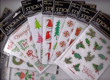 The Paper Studio Stickabilities CHRISTMAS Themed Stickers U Choose Quick Ship 