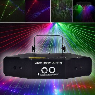 LED RGB Stage Light Sound Activated   Beam Light DMX 512 for KTV   Club #D9