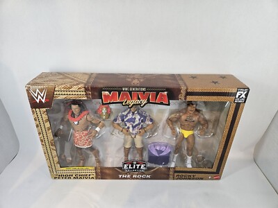 WWE Mattel Elite Maivia家族 3個セット Toy WWE Elite Maivia Legacy 3-Pack The Rock Rocky Johnson Peter