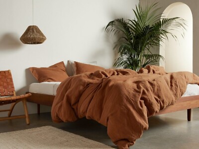 Linen bedding cover, Stonewashed duvet cover, Full, King, Queen size duvet