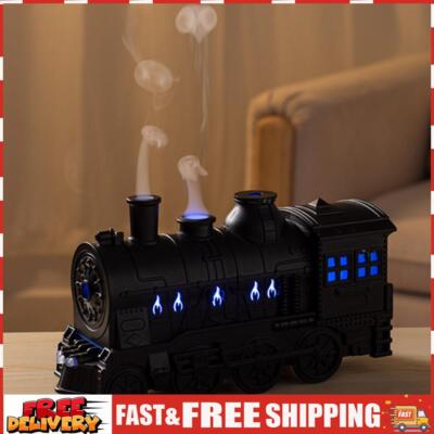 300ml Mini Train Shape Essential Oil Diffuser with Light for Home Office Bedroom