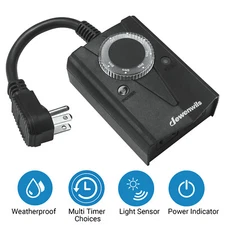 DEWENWILS Outdoor Timer Switch,Timer Outlet, Timer for Lights, Timer Switch 120V