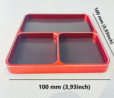 Anodized ALU Box+magnet pad voiture RC Car screw organizer ! Free shippping ! - Photo 1/3