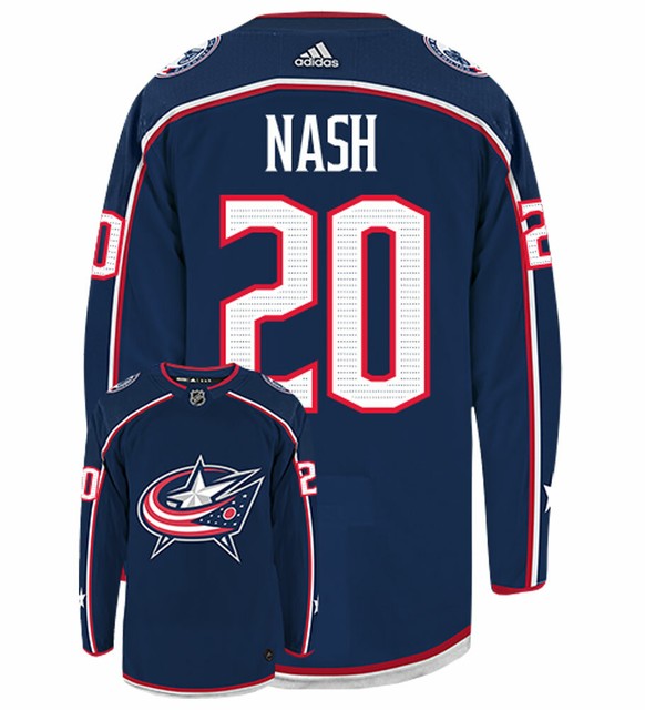 Riley Nash Columbus Blue Jackets Adidas Authentic Home NHL Jersey | eBay