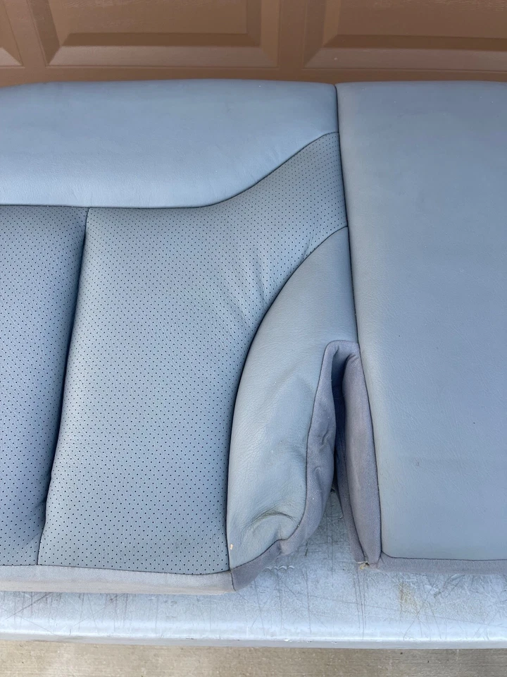 1998 MERCEDES-BENZ S320 W140 LWB ЗАДНЕЕ НИЖНЕЕ СИДЕНЬЕ НИЖНЯЯ ПОДУШКА КОЖА СЕРЫЙ OEM - Изображение 3 из 4