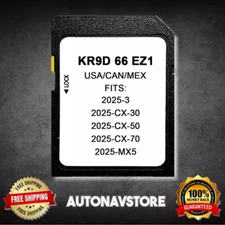 2025 GPS Navigation SD Card Map KR9D66EZ1 for Mazda 3, CX-30, CX-50, CX-70, MX5