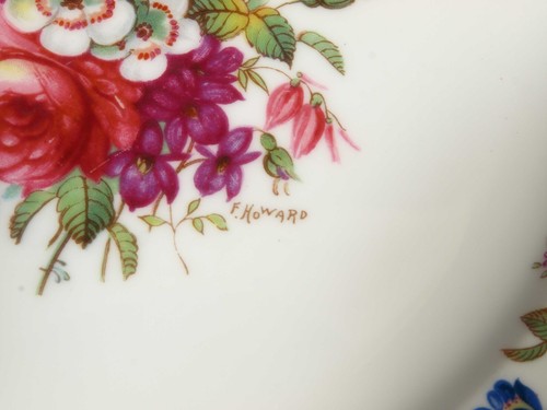 Hammersley LADY PATRICIA Gold Signed F Howard 7 7/8" Salad Dessert Plate - Picture 6 of 8
