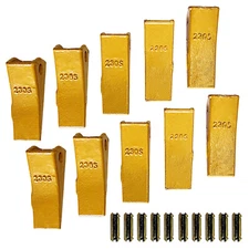 23 230 Series 230S Bucket Teeth with 23FP Flex Pins for Excavator - 10PK