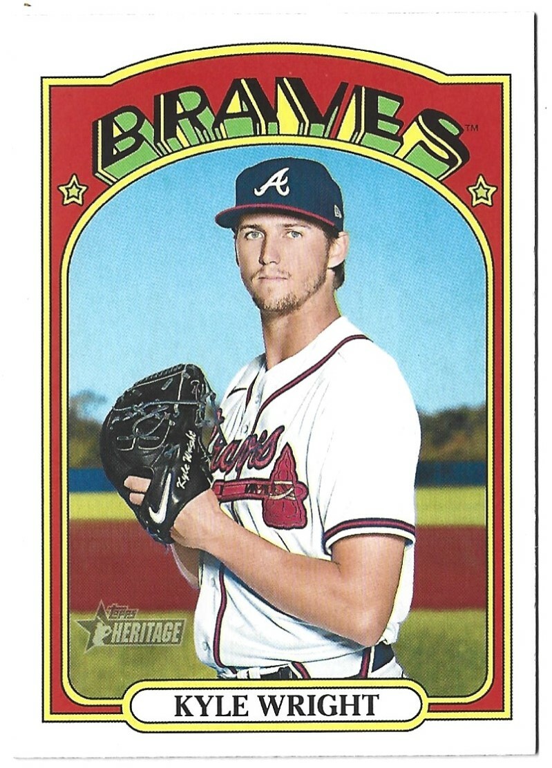 Kyle Wright 2021 Topps Heritage High Number #508 Atlanta Braves