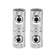 2 Wire Coupler Terminal Butt Connector 8 GA AWG Gauge Joiner Barrel Set Screw 