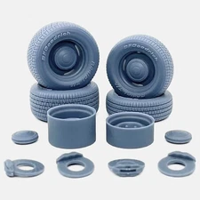 1/24 Resin 15 inch Mopar Steelie Wheels, BFGoodrich Radial T/A Tires, and Brakes