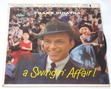 Frank Sinatra A Swingin Affair Parts 1 To 4 Capitol EAP 803 PS Jazz VG To NM