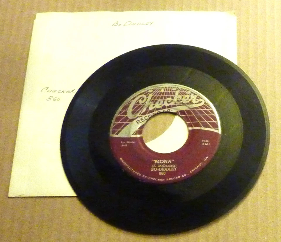 7" 45 RPM RECORD by BO DIDDLEY "HEY! BO DIDDLEY" (1957) ROCK, BLUES / CHECKER - Image 3 of 3