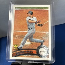 2011 Topps Buster Posey #198 San Francisco Giants Gold Cup 