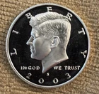 2003 S Proof Silver Kennedy Half Dollar