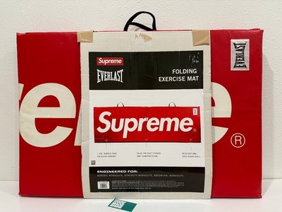 2017 EVERLAST x SUPREME FOLDING EXERCISE MAT YOGA GYM BOX LOGO RED WHITE 2FTx6FT