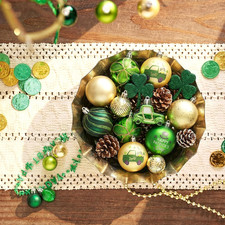 Decorbyhannah St Patricks Day Decorations Shamrock Irish Tree Ornaments Set, ...