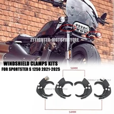 Accessories Quick-Release Windshield Clamps Kits For Sportster S 1250 2021-2025