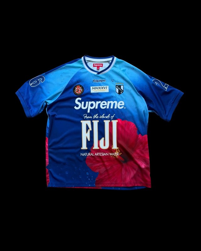 Supreme x Fiji Water Soccer Shirt