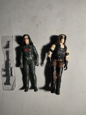 GI JOE REACTION COBRA BARONESS BLACK SUIT CARTOON SUPER 7 & Zartan GI Joe