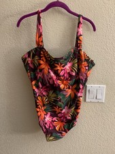 Shade  Shore Pink Red Tank Swimsuit Size 16 NWT List 40 