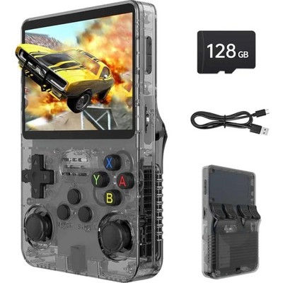 Retro Spielkonsole, Handheld, 128GB, 3,5 Zoll IPS, 40.000 Spiele, Emulator