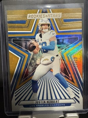 Panini 2024 Rookies & Stars Justin Herbert #53 Los Angeles Chargers Parallel /10