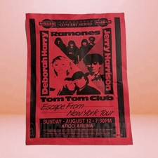 The Ramones, Deborah Harry & Tom Tom Club Promo Flyer (Aug 12 1990 - Arco Arena)