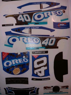 2025 Justin Allgaier Oreo Cup Fantasy 1/64  Peel& Stick Decals