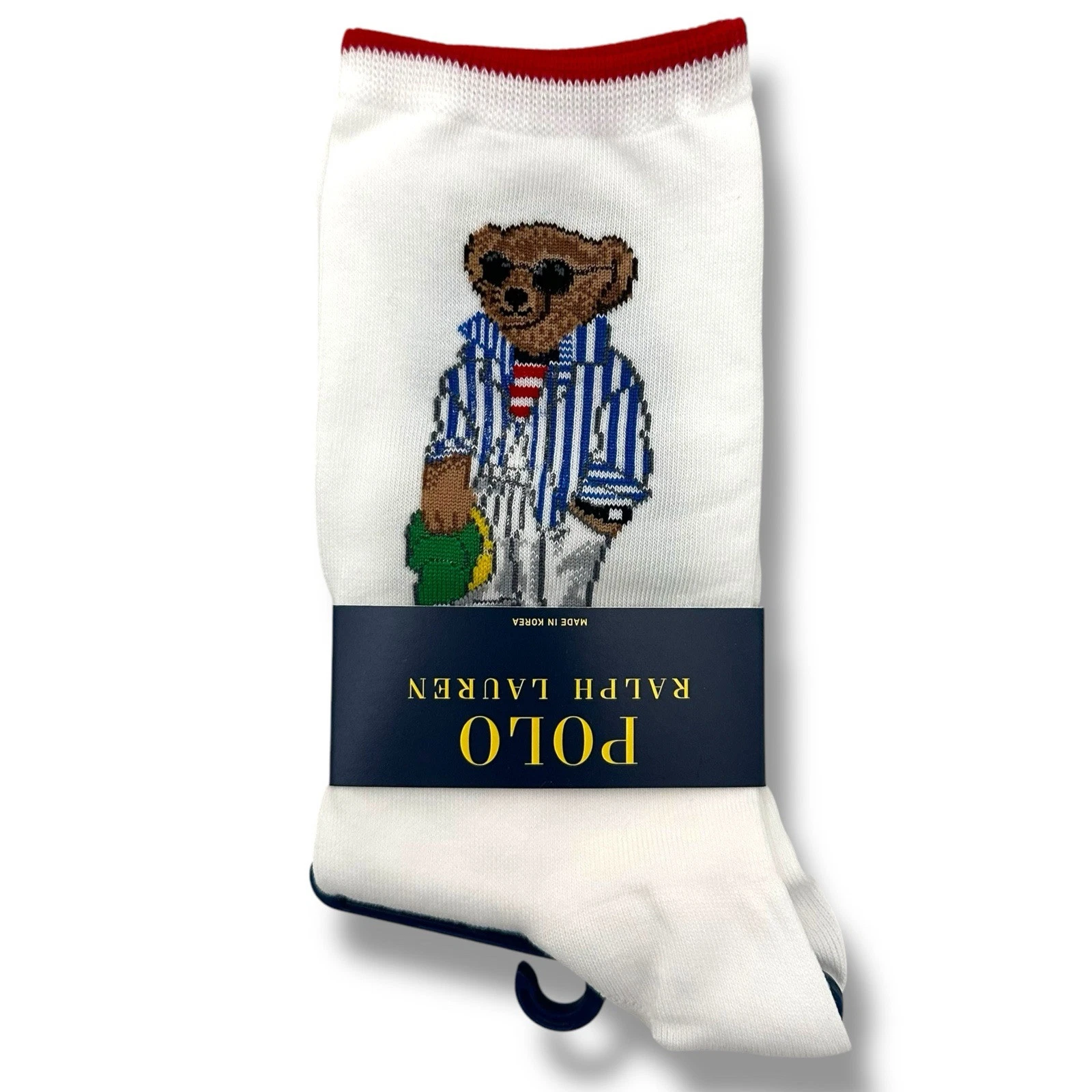 Polo Ralph Lauren Spring Preppy Bear Socks Womens Socks Fast Shipping