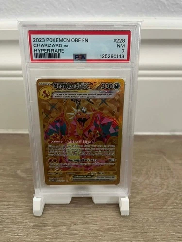 Charizard ex 228/197 SV03: Obsidian Flames Holo PSA 7