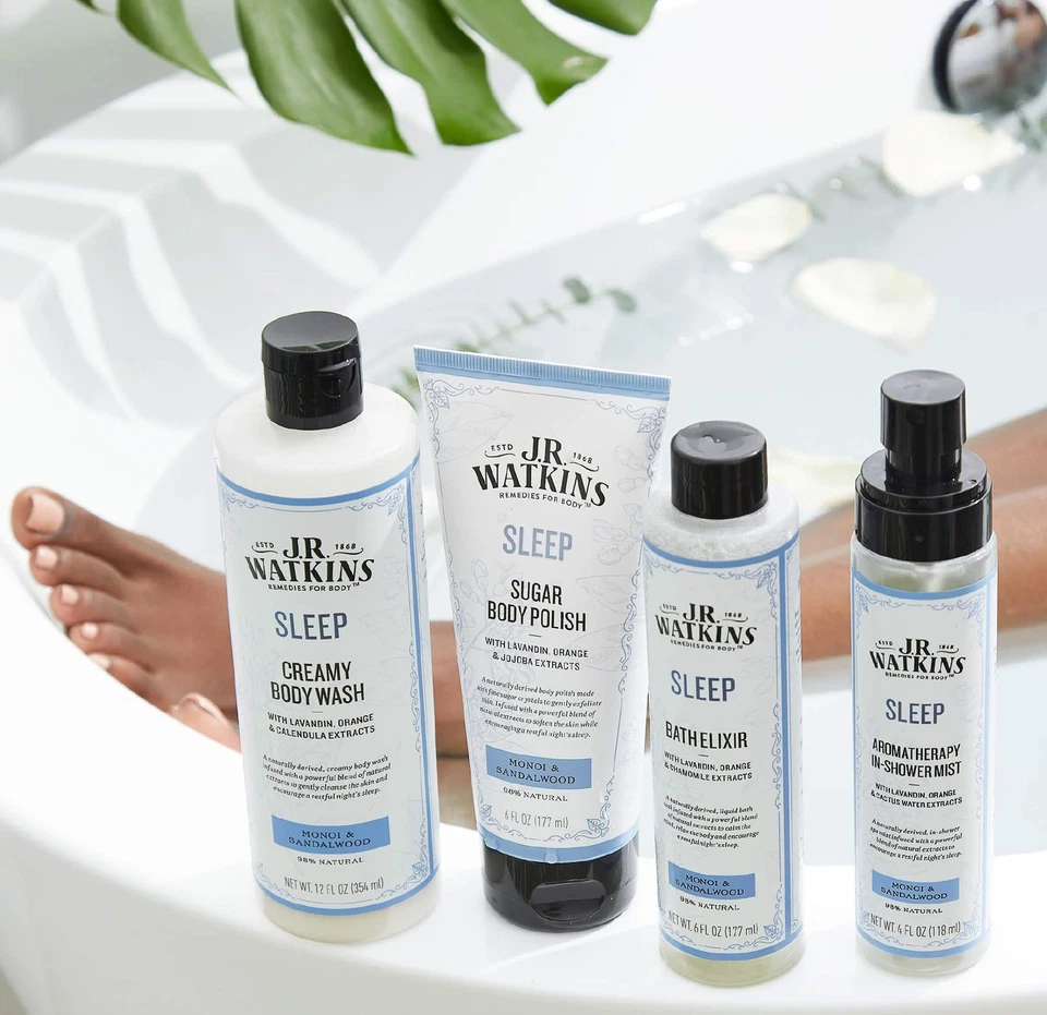 Jabón corporal hidratante cremoso para dormir J.R. Watkins monoi y sándalo, 12 oz Foto 3 de 4