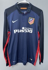 Nike Atletico Madrid 2015/16 Away Player Issued Match Soccer Jersey Medium Used