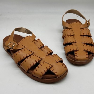 BC Footwear by Seychelles Tan Whipstitch Fisherman Sandals  display picture 3
