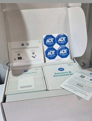 10 piece ADT Smart Home Security- Base S40LR1-01 New In Open Box Never Used