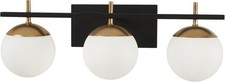 GEORGE KOVACS P1353-618 Alluria Vanity Bath Light, 3-Light, 225 Total Watts, 8.5