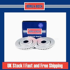2x Brake Discs Vented For Dodge Journey 2.4 Borg & Beck Front