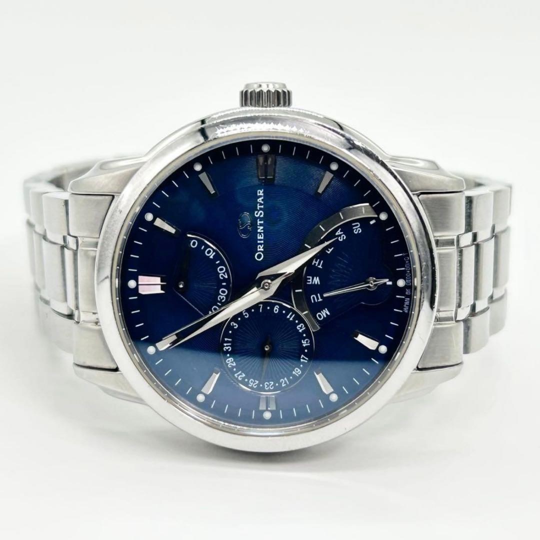 ORIENT STAR Retrograde Automatic Watch Silver Blu… - image 8