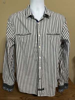 English Laundry Shirt Mens Size L Blaque Label By Christopher Wicks Flip Cuff