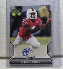 2019 Leaf Draft - Autographs Jaquan Johnson #BA-JJ4 (AU, RC)