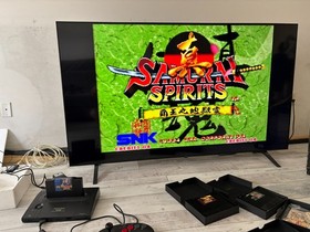 BOXED NEO GEO AES CONSOLE 1 (ONE) CONTROLLER PRO 4 GAMES 110/220 AC Adapter