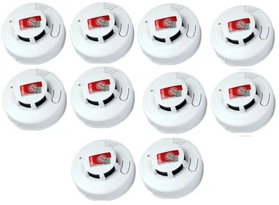 X-SENSE 10 SMOKE DETECTORS Battery Power, Units Home Fire Alarm Safety Sensor w/ battery