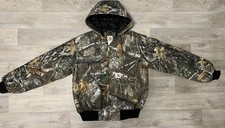 Carhartt Reworked Camouflage Realtree Camo Hoodie Vintage Workwear Gr. L