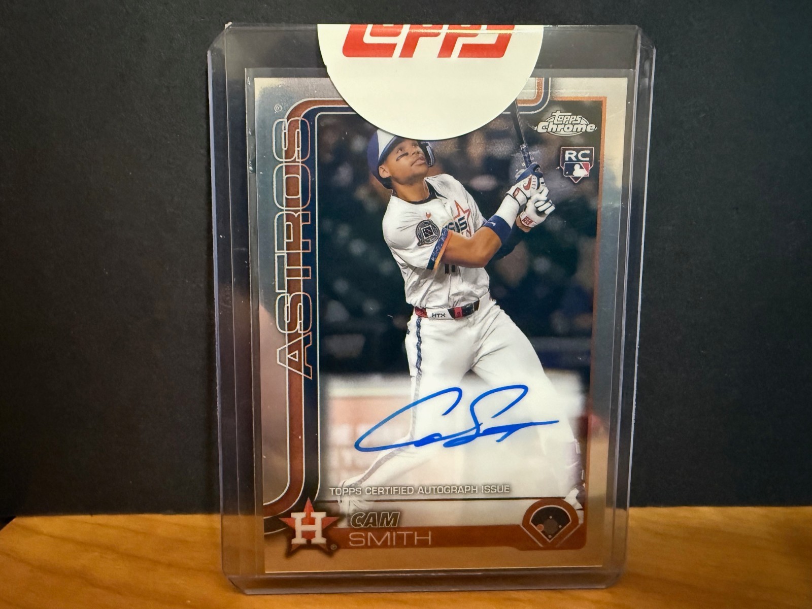 Cam Smith 2025 Topps Chrome Rookie Autograph #RA-CAM Houston Astros Nice Card!
