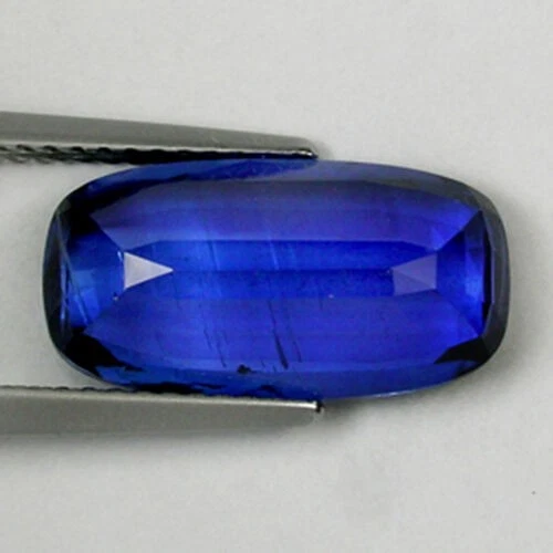 COJÍN LARGO 5,90 ct MEJOR CALIDAD NATURAL CACHEMIRA AZUL COMO GEMAS DE CIANITA 1784 D4 Foto 2 de 2