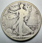 1916  WALKING LIBERTY HALF DOLLAR  VG+   KEY DATE  #2017