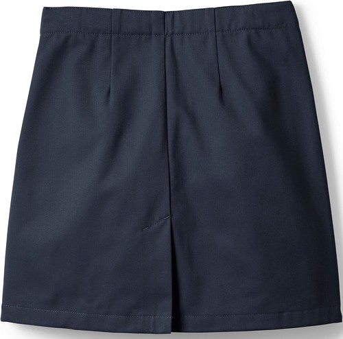 Lands' End School Uniform Girls Blend Chino Skort Above Knee 10, Classic Navy - Picture 2 of 3