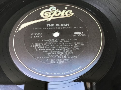The Clash THE CLASH 1st AlbumUS Vinyl LP Epic Records AL36060 Joe Strummer Jones - Picture 4 of 8