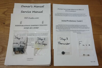 EICO HF-50 amp restoration recap repair service rebuild kit fix filter capacitor